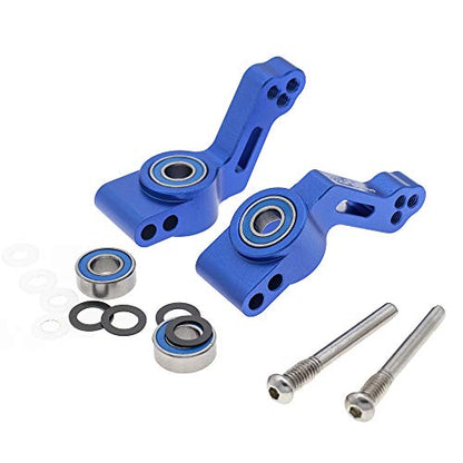 RC Alloy Rear Stub Axle Carriers for Traxxas 1/10 2WD Slash, Stampede, Rustler, Bandit-Replaces Part 3752(Pair) - color: Navy Blue