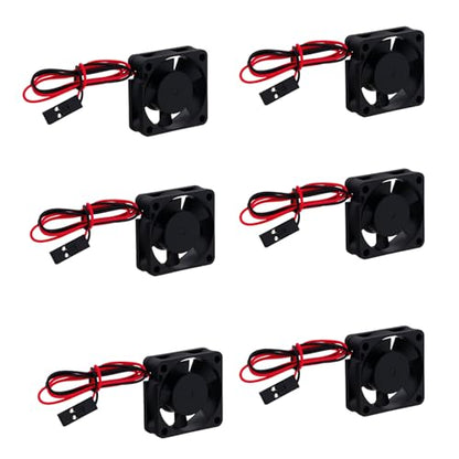 6Pcs Plastic 30mm 3010 RC Car Brushless Motor Heatsink ESC Cooling Fan DC 5V for HSP HPI Wltoys Himoto Tamiya Redcat 1/8 1/10 1/12 Scale 540 550 Motor Upgrades Part