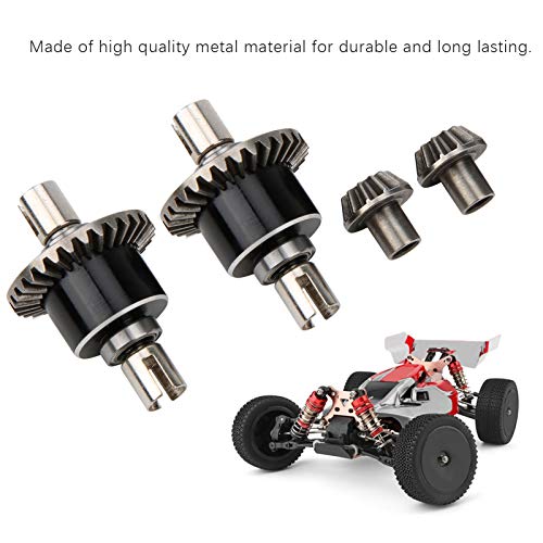 Alomejor 1/14 RC Car Differential, Metal Diff Drive Gear Wheel Set RC Differential Gears 1/14 144001 RC Car
