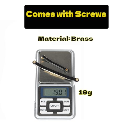 RC Steering Links for CR18P, Brass High-Tightening Rod Tie Link for 1/18 CR18P EVO & EVO PRO Upgrade Parts, Brass, Black - color: Brass