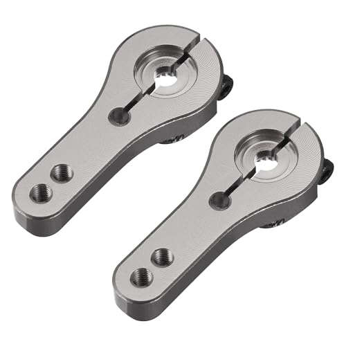 uxcell 23T Aluminum Servo Horns Steering Arm for 3001 3005 3003 - Titanium 2pcs