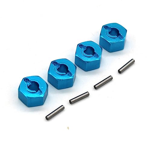 16440 Upgrade Metal Wheel Hex ＆ M20101 Wheel Hex Pins Parts, 12mm Hexagonal Coupler Hub Adapter for Hyper Go H14BM H16BM H16GT H16DR H16PL RC Car, Upgrade Parts for MJX 16207-16210 14301 14210 - color: Hexagonal Coupler