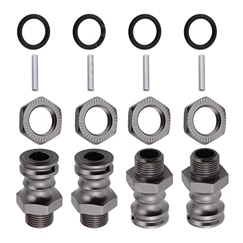 4Pcs 17mm to 23mm Wheel Adapter Conversion Extension, Titanium Gray - color: Titanium Gray