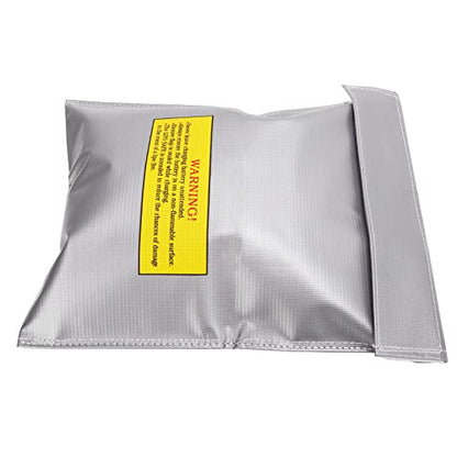 2Pcs Battery Safe Bag Fire Retardant Storage Pouch with Charging Hole for RC Drone Car Boat Hobbyist Protection