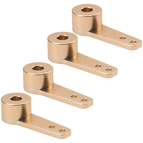 4PCS Aluminum RC Airplane Steering Servo Arm Horn Rocker Arms for RC Quadcopter Fixed Wing Parts (4mm) - size: 4mm