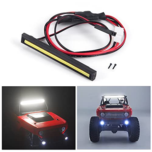 1/24th RC Car Light Bar LED Roof Lamp White Color Upgrades for Axial SCX24 Deadbolt AXI90081 RC Crawler Car Accessories Parts