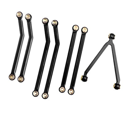 High Clearance Chassis Links Set for SCX24 Bronco JLU C10 AXI00001 AXI00002 Axial 1/24 RC Crawler Car (Black) - color: Black