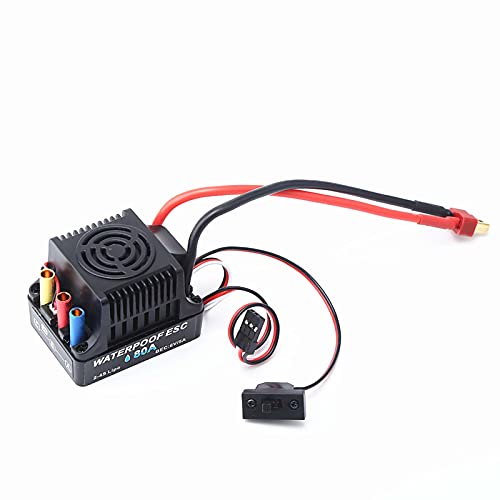 GoolRC 3660 3800KV Brushless Motor 80A ESC Brushless Electronic Speed Controller 6V/3A BEC for 1/10 RC Car Crawler Truck