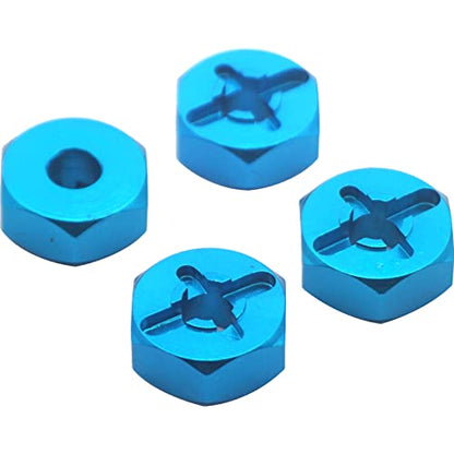 4Pack Vgoohobby RC Wheel Axle Shaft Locknuts with 7mm to 12mm Wheel Hex Hub Convert Adapter Compatible with Wltoys A959 A969 A979 K929 RC Car 1/18 Scale RC Car