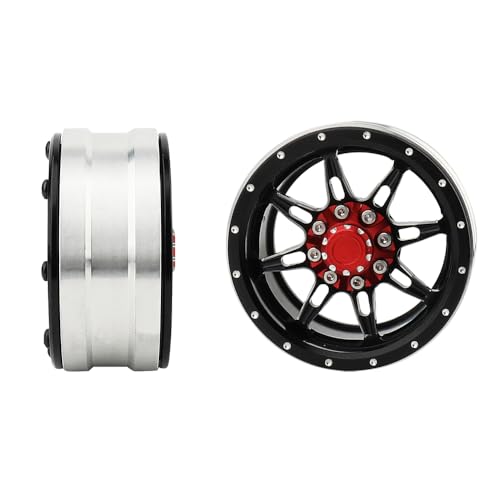 1.9 inch Metal Beadlock Wheel Rims Hubs for Axial SCX10 I II III 90046 SCX10 PRO Capra TRX4 RC4WD D90 1/10 RC Rock Crawler Upgrade Part