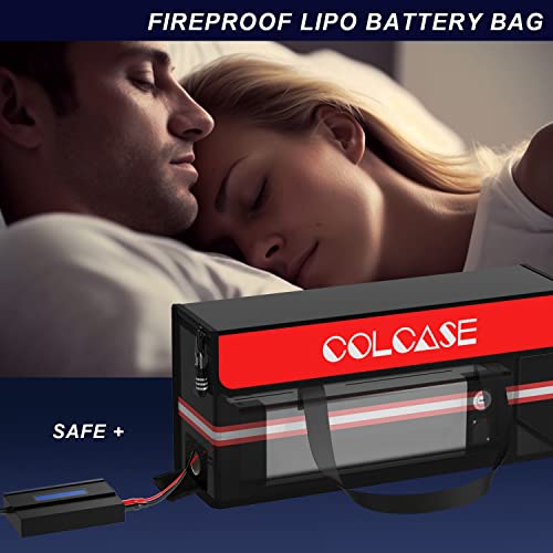 COLCASE Lipo Battery Bag and Ebike Battery Bag Combo Storage for Lipo Batteries ebike Batteries