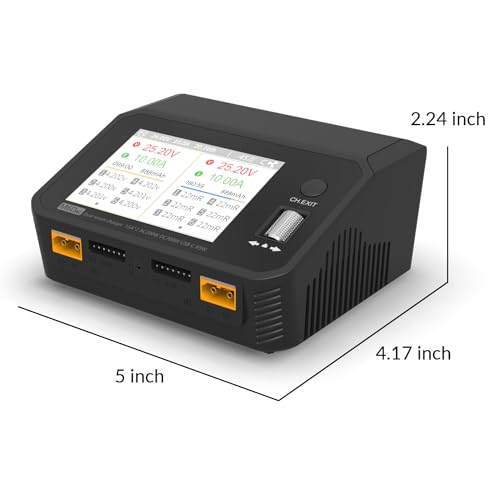 Lithium Battery Charger M6DAC AC200W Dual Battery Balance Charger | discharger for 1-6S LiPo LiHV LiFe Lion 1-10S PB 1-16S NiMh chargers 65W Phone Wireless Charging for RC plane car boat