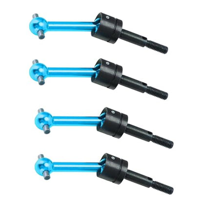 GoolRC 4PSC RC Drive Shaft, Tamiya Upgrades Drive Shaft Metal Universal CVD Drive Shaft Dogbone Joint Replacement for Tamiya TT01 TT02 1/10 Remote Control Car - color: Blue
