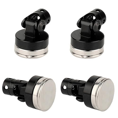 4PCS RC Magnetic Body Post with Clips,Alloy Magnetic Stealth Invisible Body Shell Mount Column Compatible with HSP Redcat Himoto Traxxas SCX10 4WD 1/10 RC Car (Black)