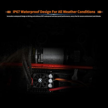 XC E4990 Sensored Brushless Motor for RC Car,3-8S Lipo 1650KV,IP67 Water Proof,Applicable to:1/6 1/7 On-Road,Short Course Monster