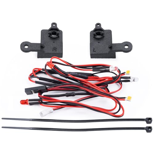 RC Car LED Lights Kit Front & Rear Light Lamp Taillight Headlight Compatible with Tra-xxas TRX4M F150 1/18 RC Crawler Car Upgrade Parts Accessories