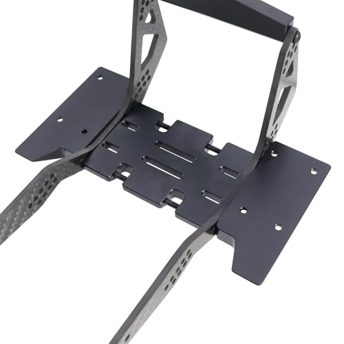 High Clearance Carbon LCG Chassis Kit Fiber Carbon Rails Body Mount Front Rear Chassis Brace Skid Plate Sliders Upgrade Parts (Chassis Kit)