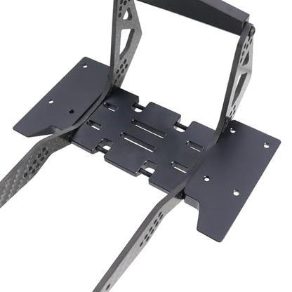 High Clearance Carbon LCG Chassis Kit Fiber Carbon Rails Body Mount Front Rear Chassis Brace Skid Plate Sliders Upgrade Parts (Chassis Kit)