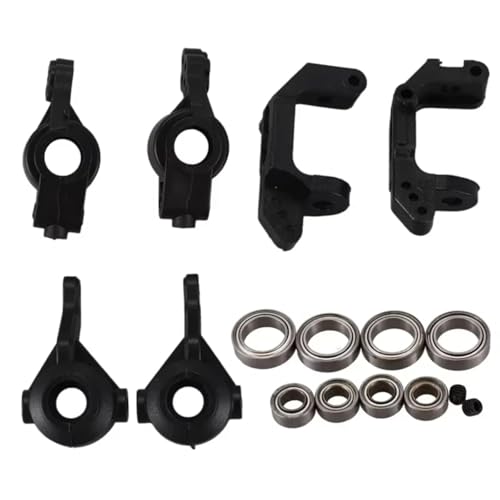 RC Steering Knuckle Block for HSP 94111 94123 94107 94108 02013 02014 02015 Front Rear Steering Knuckle Hub Base C RC Monster Truck for Buggy Drift Car Parts(B) - size: B