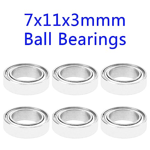 18PCS ShareGoo Ball Bearing Set 4x7x2.5 4x8x3 7x11x3mm Compatible with Wltoys 1/14 144001 RC Car Upgrade Parts