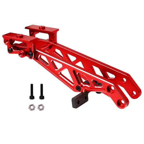 Aluminum RC Rear Wing Mount Upgrades for 1/8 Arrma Kraton V6 6S BLX EXB,Notorious 6S BLX,Replace#ARA320758 (Red) - color: Red