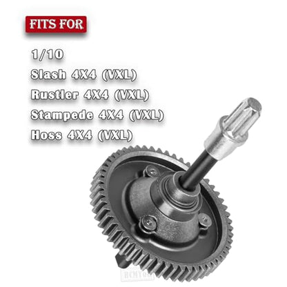 RC 54T Center Differential Upgrades Part for 1/10 Slash 4X4 VXL Rustler 4X4 VXL Stampede 4X4 VXL Hoss 4X4 VXL,54T Center Differential,Titanium