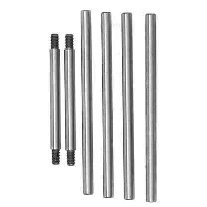 RC Car Suspension Parts, Hingepin Kingpin Set Steel Arm, Durable Lightweight for 1/10 Scale RC Buggy Off Road Truck Enthusiasts