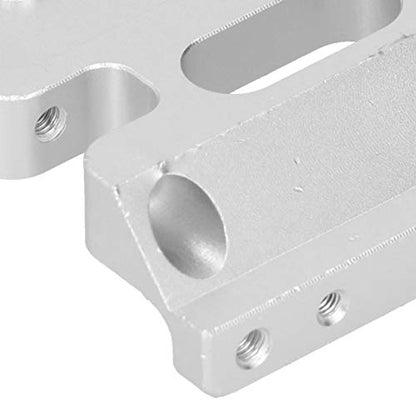 313mm Wheelbase Gearbox Chassis Frame, 1/10 RC Car Metal Upgrade Accessory, Aluminum Alloy Lightweight Base Support Plate with Anodized Finish for Remote Control Vehicles (Silver) - color: Silver