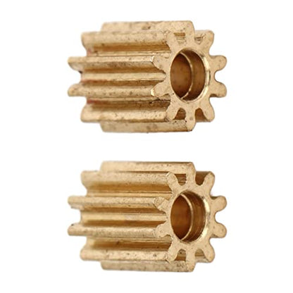 RC Car Brushed Motor Gear, Durable High Precision Replacement, 1/24 Scale RC Crawler Gear Set, 5PCS for RC Enthusiasts Beginners Off Road Crawling