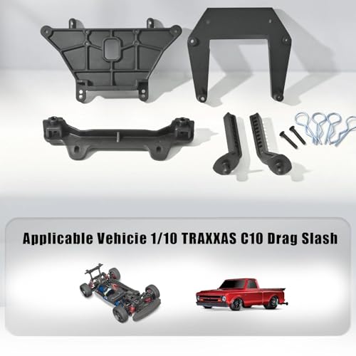 Shock Tower Front Rear Body Mounts with Body Posts Set Nylon Part for 1/10 Traxxas Drag Slash C10 F-150 Mustang Bandit Big Foot Rustler 2WD XL VXL Replace 3639 9418 3619