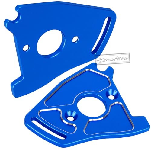 RC Alloy Chassis Brace Mounts & Motor Mount & Motor Plate Upgrades Part for 1/10 Jato 4X4 Brushless,Jato 4X4 VXL,Replace #9025,#7460A,#7490,Navy Blue - color: Navy Blue(1set)