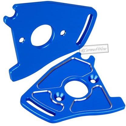 RC Alloy Chassis Brace Mounts & Motor Mount & Motor Plate Upgrades Part for 1/10 Jato 4X4 Brushless,Jato 4X4 VXL,Replace #9025,#7460A,#7490,Navy Blue - color: Navy Blue(1set)