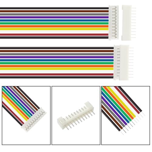 40Pcs Jst 2.0 Ph 11 Pin Connector Plug,Include 20pcs Mini 11 Pin Jst Ph2.0 Connector Plug Female with 150mm Cable Wire & 20pcs Male Micro Jst Ph2.0mm 11 Pin Connector Kit - size: Jst-2.0-Ph-11Pin-20pcs