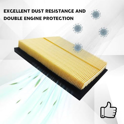 CA10741 Engine Air Filter, Hybrid Air Filter Compatible with Lexus CT200h 2011-2017, Lexus NX300h 2015-2021, Toyota Prius 2010-2015, Toyota RAV4 2016-2018, Replaces OEM# 17801-37021