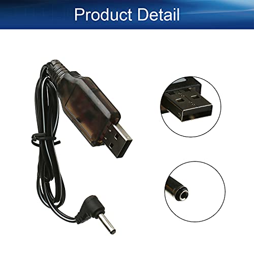 USB Charging Cable 3.5 mm DC Elbow for RC Car 7.2V 250mA Ni-MH Ni-CD Battery