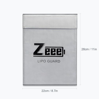 Zeee Fireproof Lipo Battery Bag Explosion-Proof | Charging & Storage Organizer to Protect Your Gear
