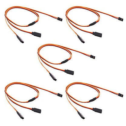 5pcs 24" / 600mm Servo Cable Y Harness Extension Cord 22awg 60 cores for RC Car Helicopter Servo Receiver Wire Lead(C146-5)