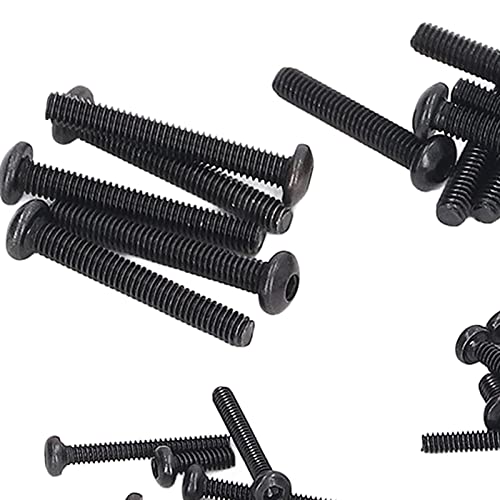 Rust Proof RC Screw Kit Iron Replacement Spare Parts Box with 160pcs Various Sizes for 1/18 Crawler