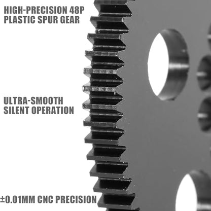 48P High-Precision Machined POM Spur Gear Set (84T 86T 88T 90T) - Ultra-Smooth Silent Lightweight Spur Gear for 3RACING Sakura RC Drift/Touring 1/10 Cars - size: 84-86-88-90T
