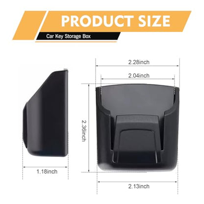 Key Fob Holder, Key Mount Organizer, Multifunctional Organizer Key Remote Mount, Universal Car Accessories (Black) - size: Key Fob Holder (Without Hook)