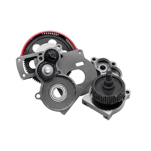 RC car Components Compatible with Axial for SCX10 1/10 RC Crawler Upgrade Parts Steel Metal Transmission Gears Set 87T Spur Gear 20T Pinion