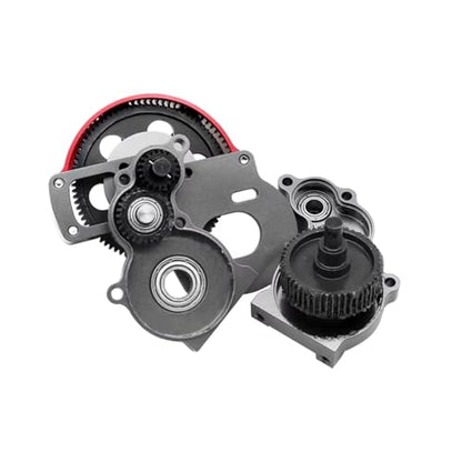 RC car Components Compatible with Axial for SCX10 1/10 RC Crawler Upgrade Parts Steel Metal Transmission Gears Set 87T Spur Gear 20T Pinion