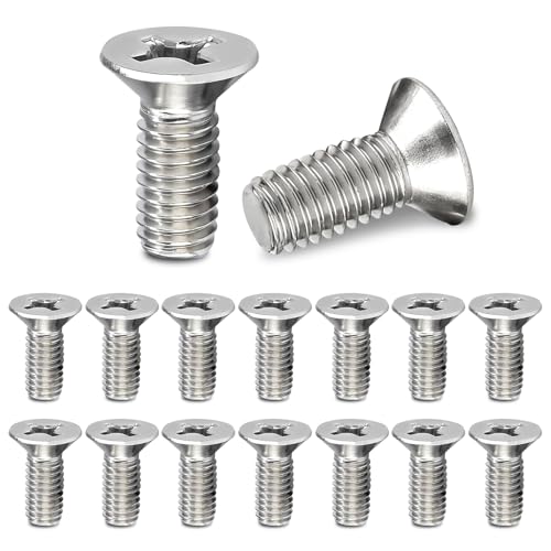 Stainless Steel Brake Disc Rotor Screws, Brake Rotor Bolt, 16PCS | 93600-06014-0H Car Hardware Bolts Screw Kit, Retaining Screws for Front and Rear, Car Accessories, Fit Most Cars