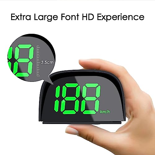 GoolRC Digital GPS Speedometer for Car, Kilometers/Miles Car Global Position System Speedometer Digital Display Speed Car HeadUp Display