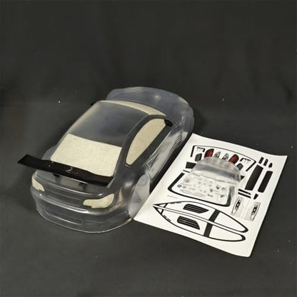 SANTAIZI 1/10 Scale M3 E92 Clear Body Shell Replacement for Drift Racing Touring On-Road Car Width 200mm with Decal Sheet
