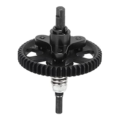Aluminum Steel Differential Slipper Clutch, Slipper Clutch Assembly, 54T Aluminum Steel Differential Gear Slippers Clutches, for Traxxas Slash, Rustie 4x4 1/10 RC Car (Black) - color: Black