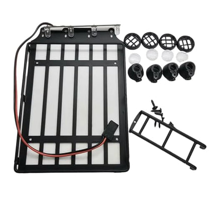 RC Lighting Kit for C8801 1/18 for Universal Roof Racks Luggage Carrier Frame with Light RC Crawler Car Upgrade Accessories Parts