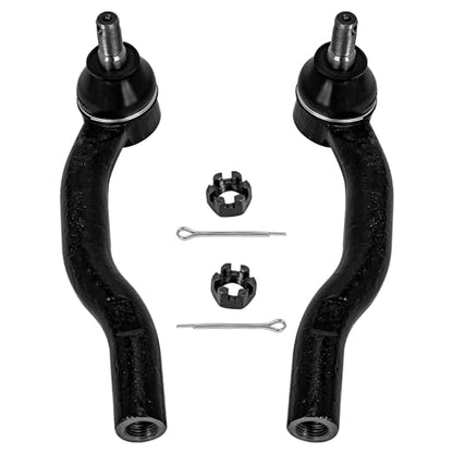 Detroit Axle - 2.5L Front 4pc Steering Knuckles Kit for 2012-2017 | Toyota Camry, 2 Steering Knuckles & Wheel Bearing Hubs 2 Outer Tie Rod Ends 2013 2014 2015 2016 Replacement - size: 4SU50407/Kit