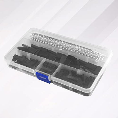 WMYCONGCONG 450 PCS Universal Servo Cable Wire Connector and Male Female Crimp Pin Kit compatible with JR Hitec Connector