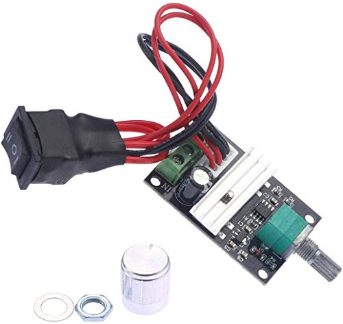 2 Pcs DC Motor Speed Controller PWM 1203BB 6 V 12 V 24 V 3 A 80 W speed adjustable reversible pulse forward and reverse control switch button